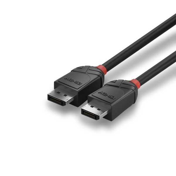 LINDY 36492 Black Line DisplayPort Cable, DisplayPort 1.2 (M) to DisplayPort 1.2 (M), 2m - Image 3