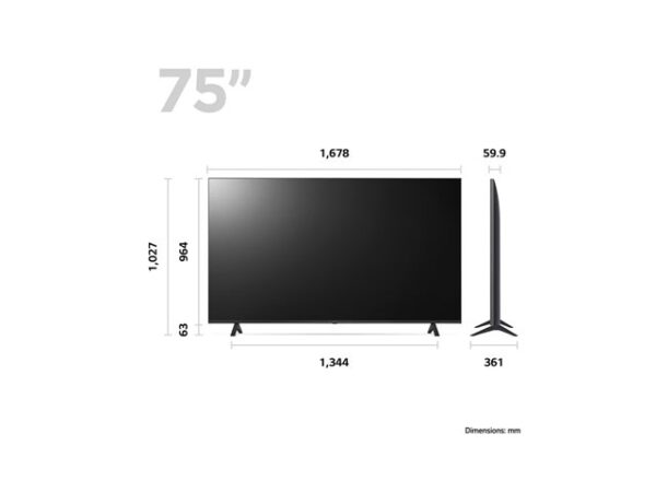 LG 75UR78006LK UR78 Series - 75" LED-backlit LCD TV - 4K - Image 6