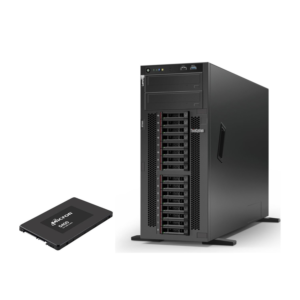 Lenovo ThinkSystem ST550 Intel Xeon Silver 4208 2.1GHz 8c 32GB RAM 4U Tower Server with Micron 5400 PRO 480GB Self-Encrypting Drive