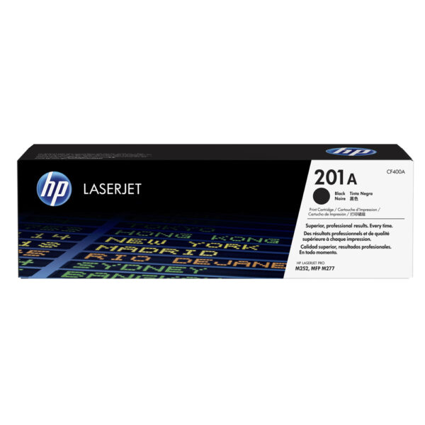 Genuine HP CF400A 201A Black Toner Cartridge (1,500 Pages) for HP M252, MFP M274, MFP M277 Printers