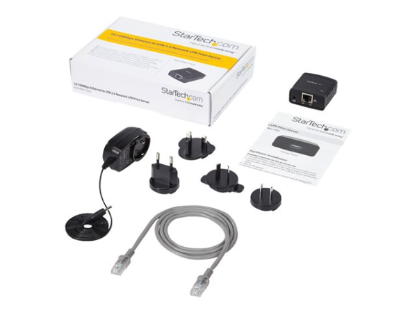 StarTech.com 10/100Mbps Ethernet to USB 2.0 Network Print Server - Image 4