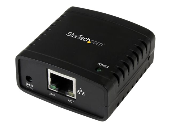 StarTech.com 10/100Mbps Ethernet to USB 2.0 Network Print Server