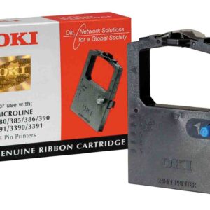 Oki 9002309 Microline Black Nylon Ribbon